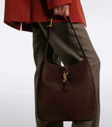 Saint Laurent Le 5 à 7 Supple Large suede shoulder bag | Thumbnail 6