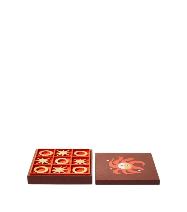 Jonathan Adler Playa leather tic-tac-toe set