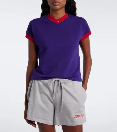 Versace Medusa cotton-blend jersey T-shirt | Thumbnail 3