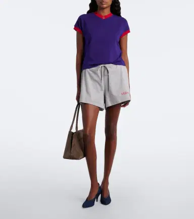 Versace Medusa cotton-blend jersey T-shirt | Thumbnail 4
