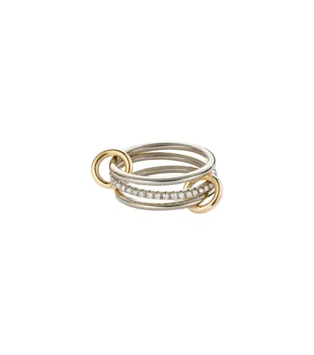 Spinelli Kilcollin Sonny sterling silver and 18kt gold ring with diamonds