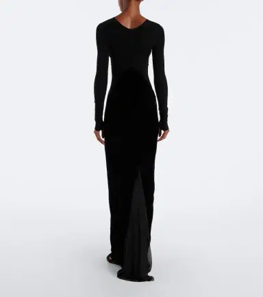 Rick Owens Combo tulle-trimmed gown | Thumbnail 3