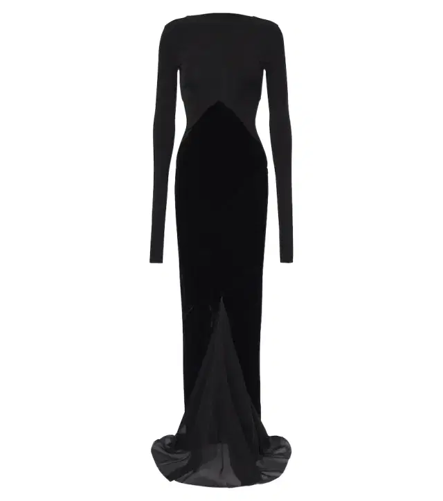 Rick Owens Combo tulle-trimmed gown