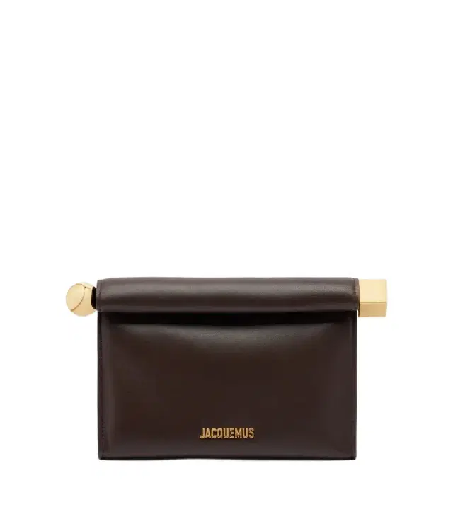 Jacquemus Rond Carré Small leather clutch
