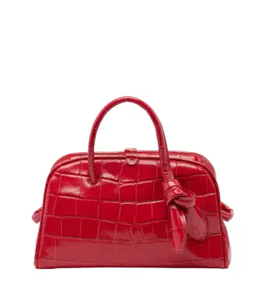 Jacquemus Turismo Small croc-effect leather bowling bag | Thumbnail 1 Jacquemus Turismo Small croc-effect leather bowling bag | Thumbnail 1