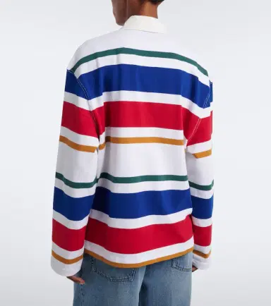 AMI PARIS Striped oversized cotton polo shirt | Thumbnail 3 AMI PARIS Striped oversized cotton polo shirt | Thumbnail 3