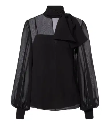 Valentino Silk-blend chiffon blouse | Thumbnail 1 Valentino Silk-blend chiffon blouse | Thumbnail 1