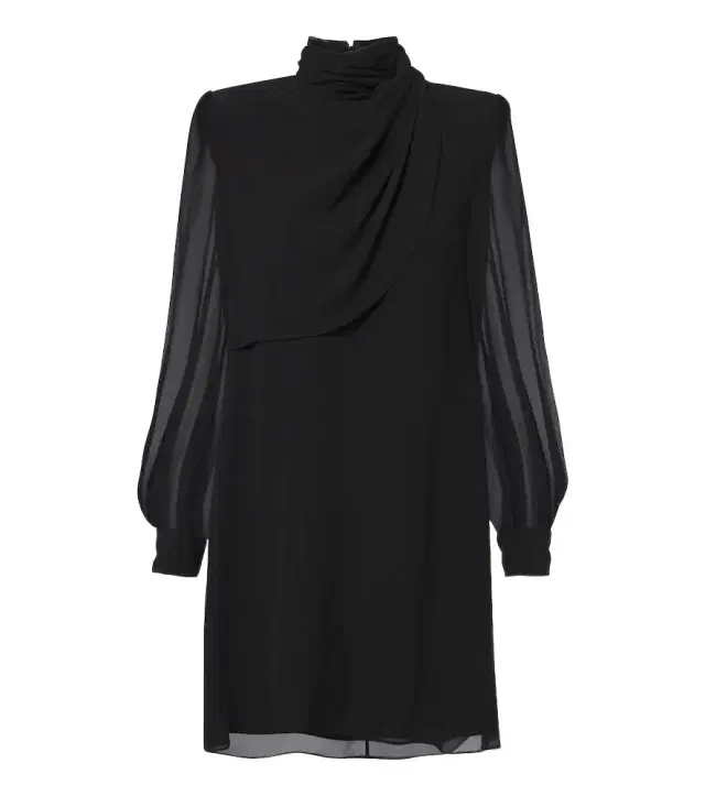 Valentino Draped silk georgette minidress