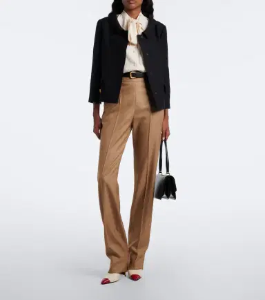 Valentino Silk and wool straight pants | Thumbnail 6