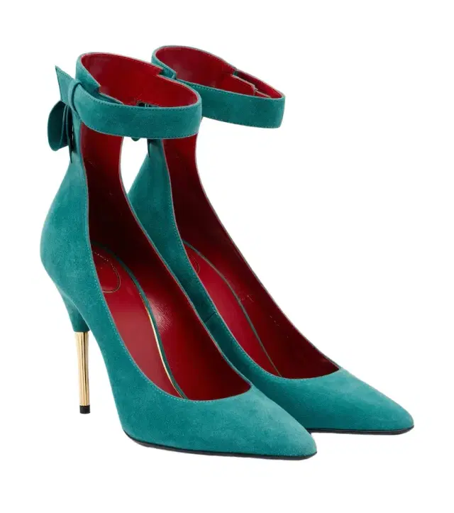 Valentino Garavani Fatale bow-detail suede pumps