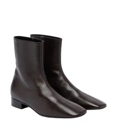 The Row Cindy leather ankle boots | Thumbnail 1 The Row Cindy leather ankle boots | Thumbnail 1