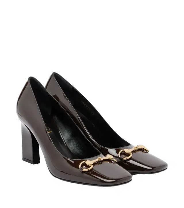 Gucci Signora Horsebit patent leather pumps