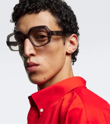 Loewe Anagram rectangular glasses | Thumbnail 3