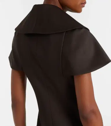 Alexander McQueen Draped wool minidress | Thumbnail 4