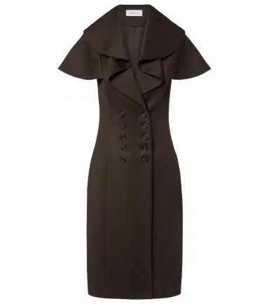 Alexander McQueen Draped wool minidress | Thumbnail 1