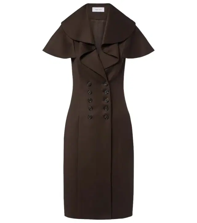 Alexander McQueen Draped wool minidress