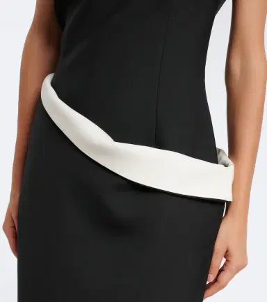 RÓHE Róhe Paneled one-shoulder midi dress | Thumbnail 4