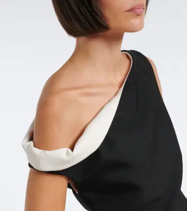 RÓHE Róhe Paneled one-shoulder midi dress | Thumbnail 5