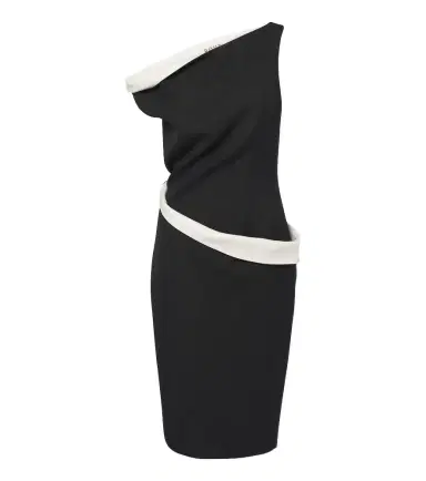 RÓHE Róhe Paneled one-shoulder midi dress | Thumbnail 1