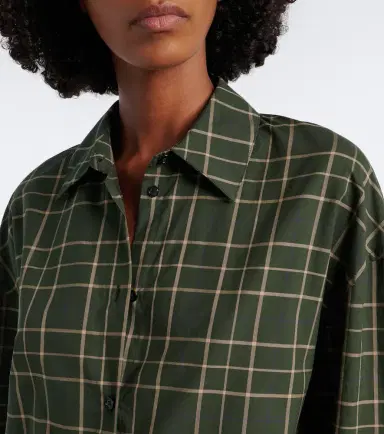 TOTEME Checked cotton shirt | Thumbnail 4