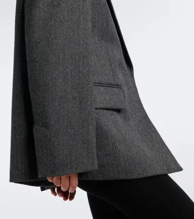 TOTEME Herringbone wool blazer | Thumbnail 3