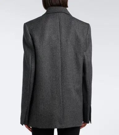 TOTEME Herringbone wool blazer | Thumbnail 4