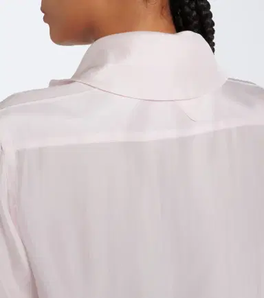 Prada Tie-neck silk poplin blouse | Thumbnail 7 Prada Tie-neck silk poplin blouse | Thumbnail 7