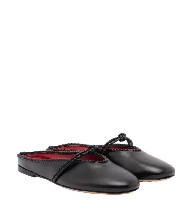 Lucia leather mules
