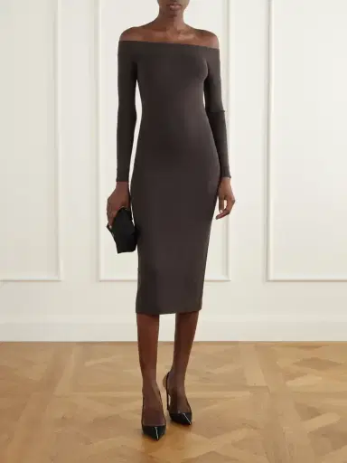 Tom Ford Wool And Silk-blend Midi Dress | Thumbnail 2