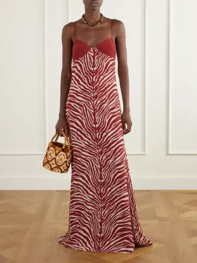 Cala de la Cruz Pontevedra Zebra-print Jersey Maxi Dress | Thumbnail 2 Cala de la Cruz Pontevedra Zebra-print Jersey Maxi Dress | Thumbnail 2