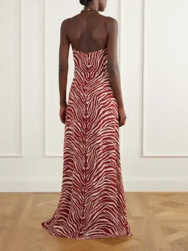 Cala de la Cruz Pontevedra Zebra-print Jersey Maxi Dress | Thumbnail 3 Cala de la Cruz Pontevedra Zebra-print Jersey Maxi Dress | Thumbnail 3