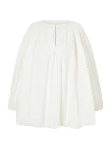 Les Vacances D’Irina Cloud Gathered Linen Mini Dress | Thumbnail 1