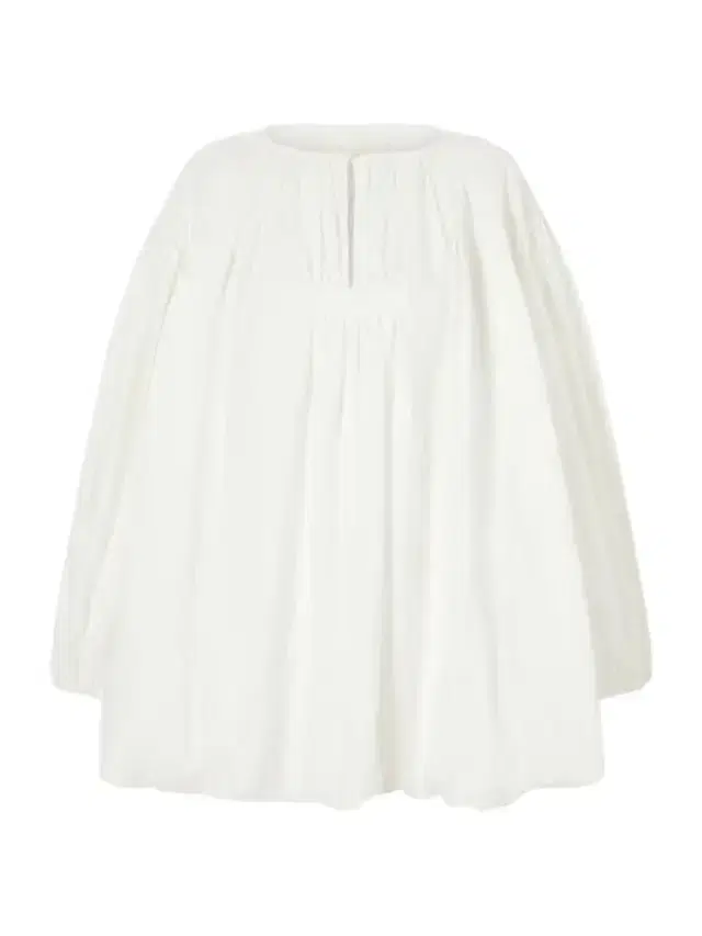 Les Vacances D’Irina Cloud Gathered Linen Mini Dress