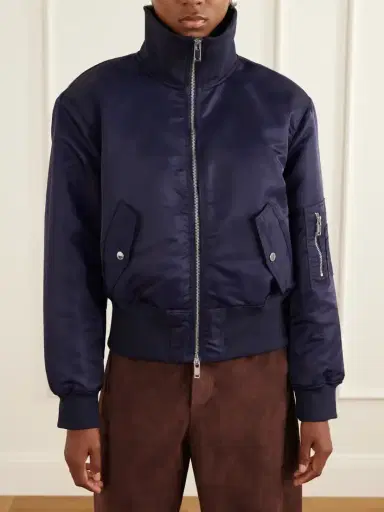 The Frankie Shop Storm Satin Bomber Jacket | Thumbnail 3 The Frankie Shop Storm Satin Bomber Jacket | Thumbnail 3