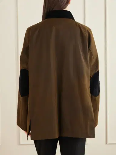 TOTEME Corduroy-trimmed Cotton-gabardine Jacket | Thumbnail 4