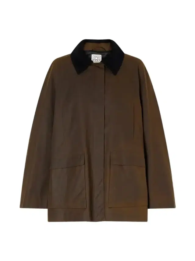 TOTEME Corduroy-trimmed Cotton-gabardine Jacket