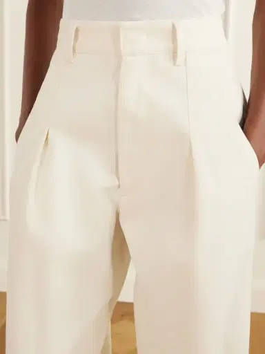 Isabel Marant Lenadia Pleated Stretch-cotton Wide-leg Pants | Thumbnail 5 Isabel Marant Lenadia Pleated Stretch-cotton Wide-leg Pants | Thumbnail 5