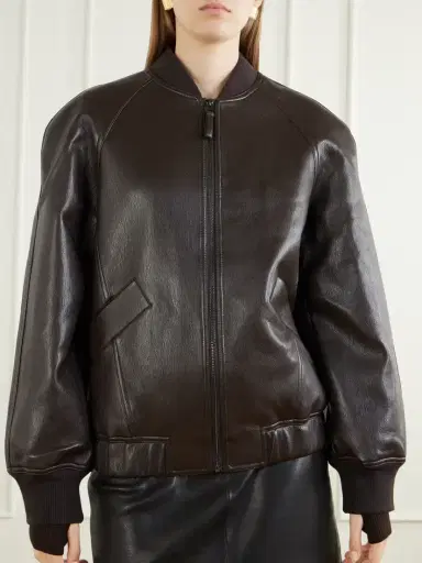 The Frankie Shop Alena Coated Bomber Jacket | Thumbnail 3 The Frankie Shop Alena Coated Bomber Jacket | Thumbnail 3