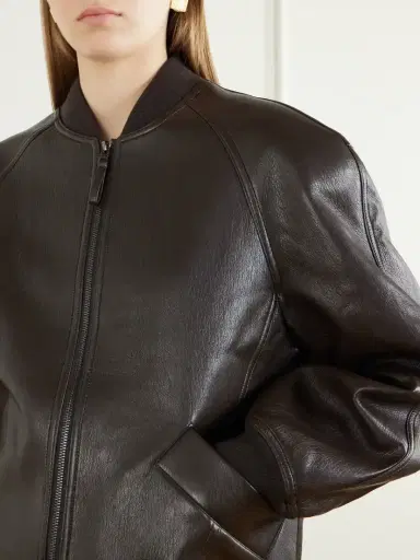 The Frankie Shop Alena Coated Bomber Jacket | Thumbnail 5 The Frankie Shop Alena Coated Bomber Jacket | Thumbnail 5