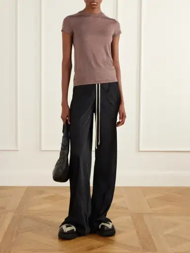 Rick Owens Wool And Silk-blend T-shirt | Thumbnail 2