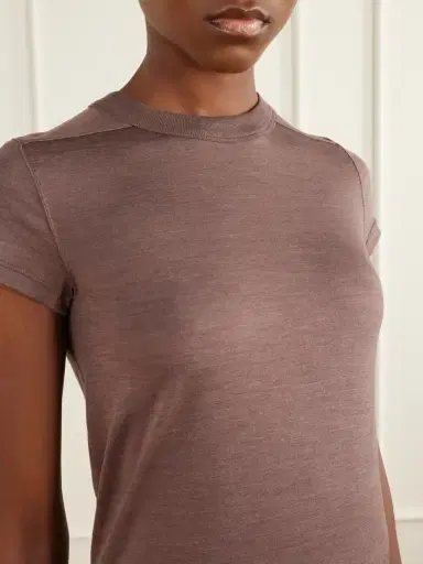 Rick Owens Wool And Silk-blend T-shirt | Thumbnail 4