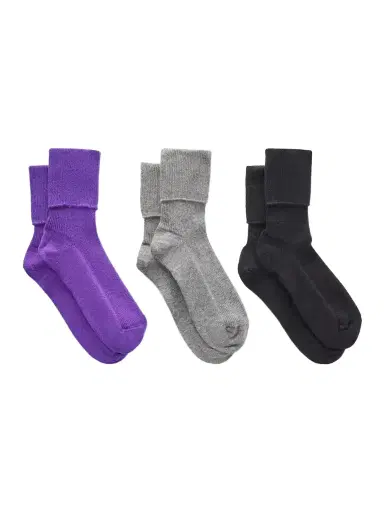 Johnstons of Elgin Set Of Three Ribbed Cashmere-blend Socks | Thumbnail 1