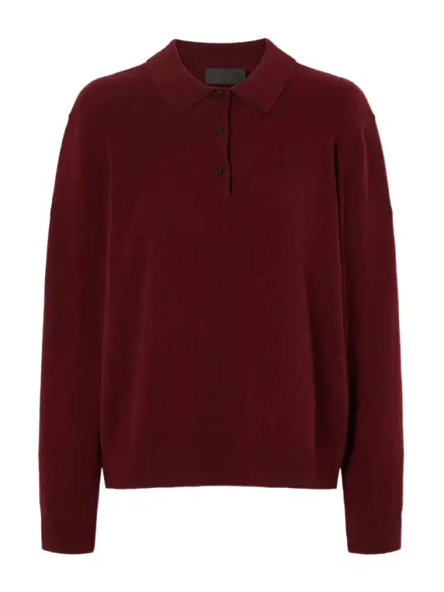 Nili Lotan Jovan Cashmere Polo Sweater