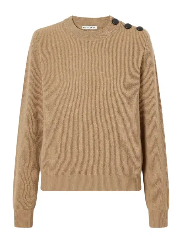 Blazé Milano Racka Ribbed Wool And Cashmere-blend Sweater