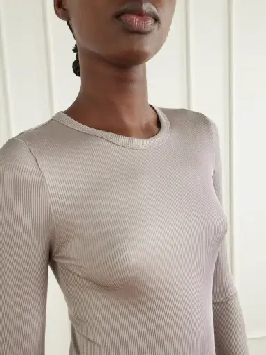AGOLDE Delphi Ribbed Stretch T-shirt | Thumbnail 5