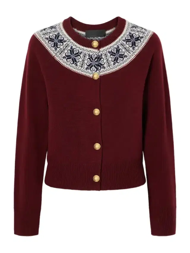 Nili Lotan Josefa Fair Isle Cashmere Cardigan