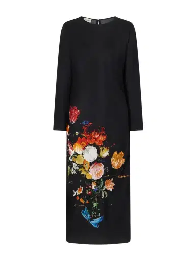 Dries Van Noten Floral-print Crepe-satin Midi Dress | Thumbnail 1