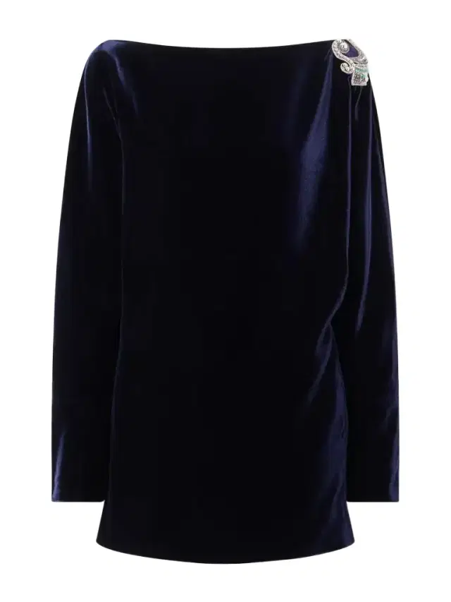 Versace Embellished Velvet Mini Dress