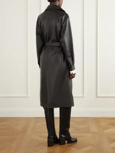 Ralph Lauren Collection Belted Leather Coat | Thumbnail 3