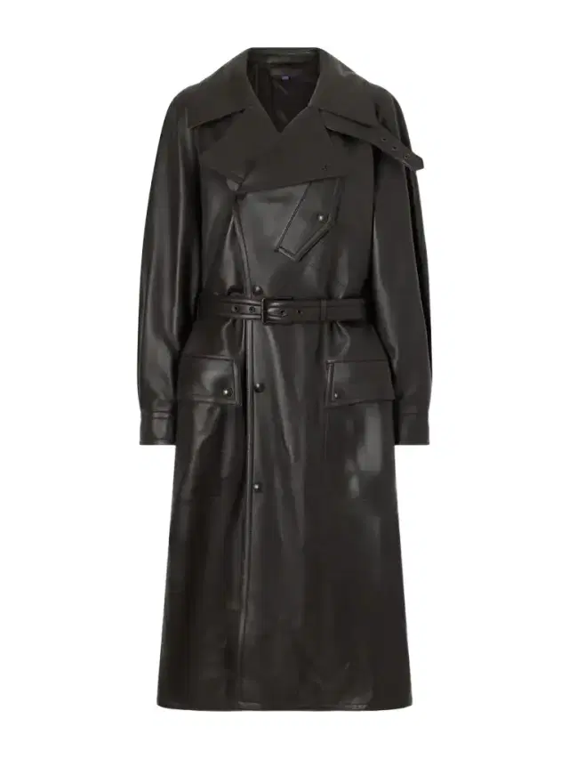 Ralph Lauren Collection Belted Leather Coat